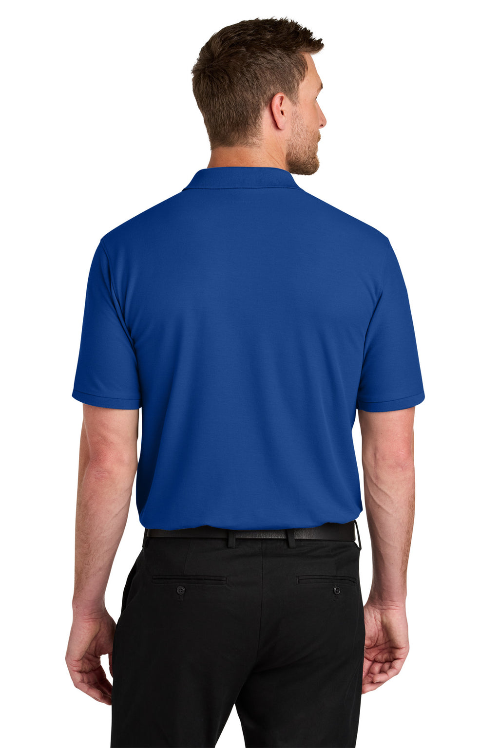 Port Authority Tall Wearever Signature Pique Polo TLK200 - True Royal - back