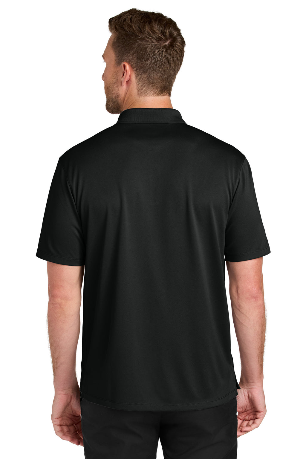 Port Authority Tall Wearever Performance Pique Polo TLK240 - Deep Black - back