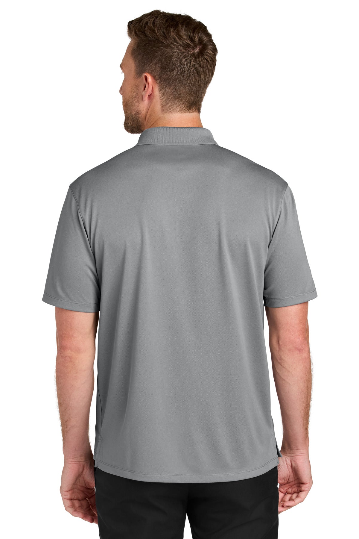 Port Authority Tall Wearever Performance Pique Polo TLK240 - Gusty Grey - back
