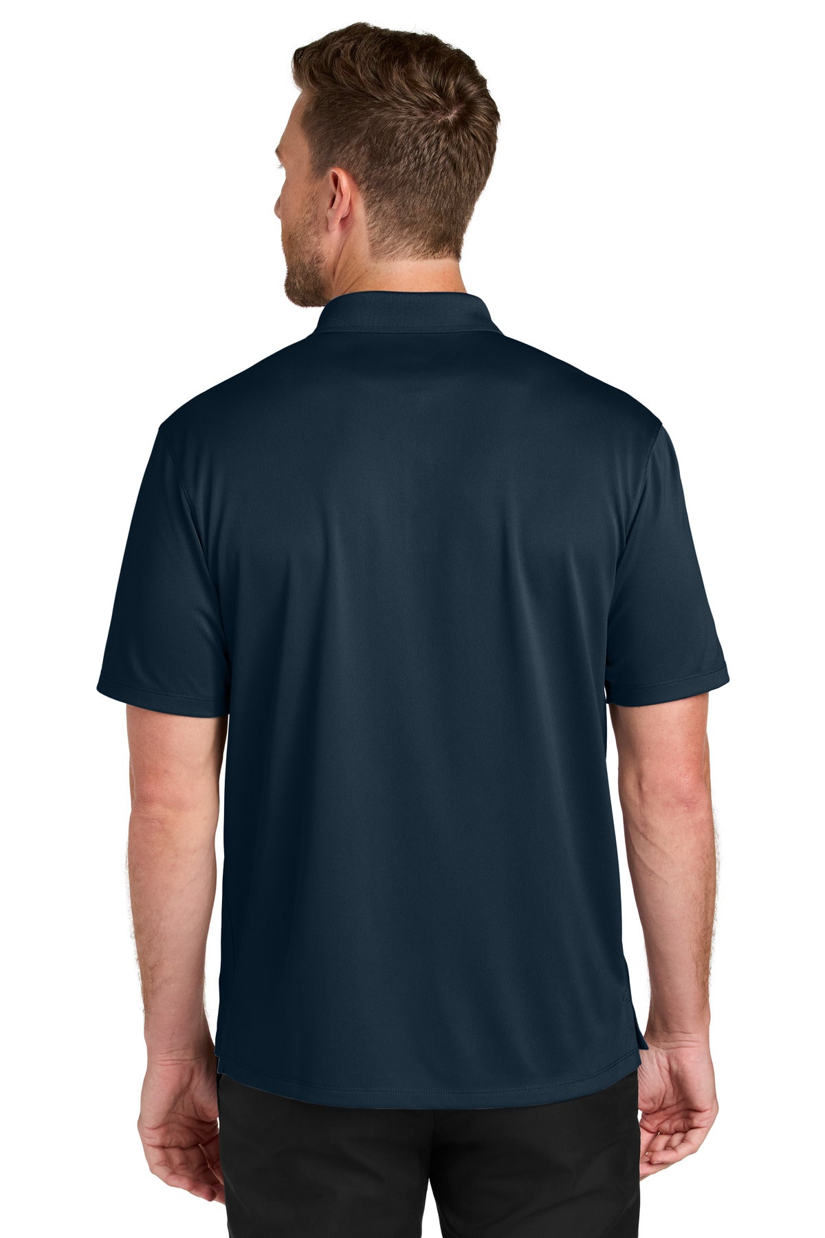 Port Authority Tall Wearever Performance Pique Polo TLK240 - River Blue Navy - back