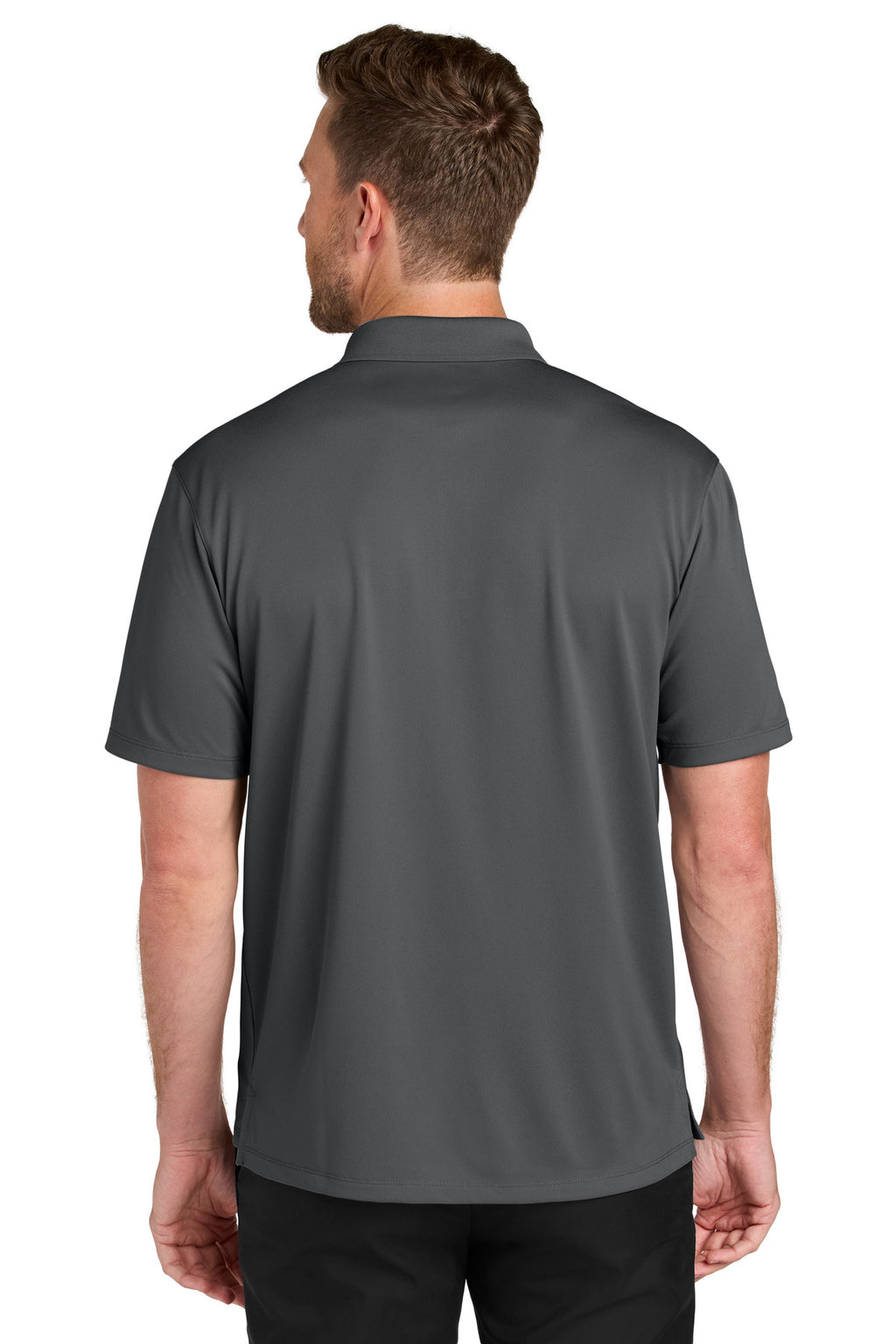 Port Authority Tall Wearever Performance Pique Polo TLK240 - Storm Grey - back