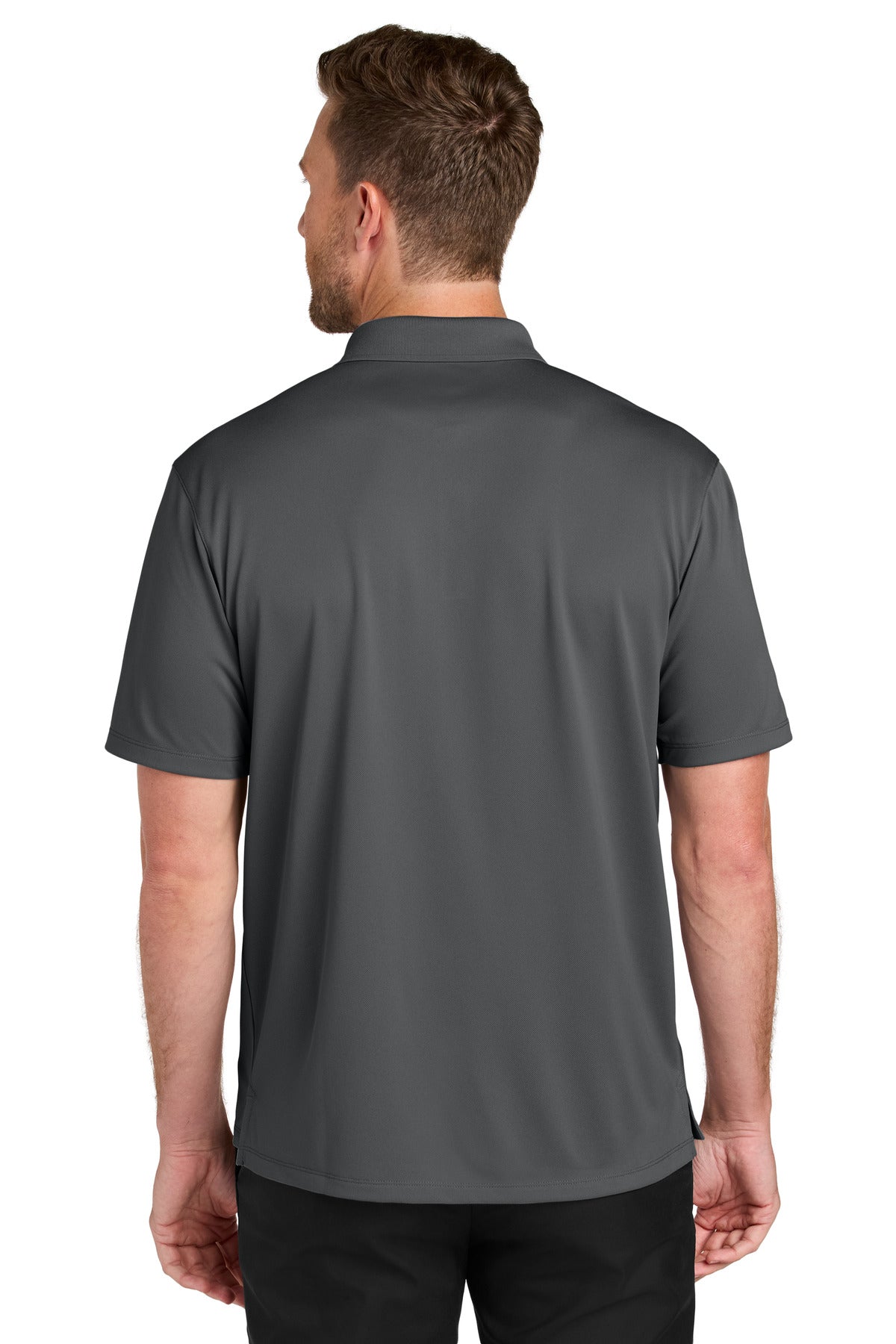 Port Authority Tall Wearever Performance Pique Polo TLK240 - Storm Grey - back