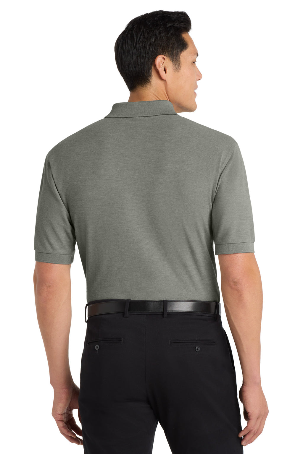 Port Authority Tall Silk Touch Polo. TLK500 - Cool Grey - back