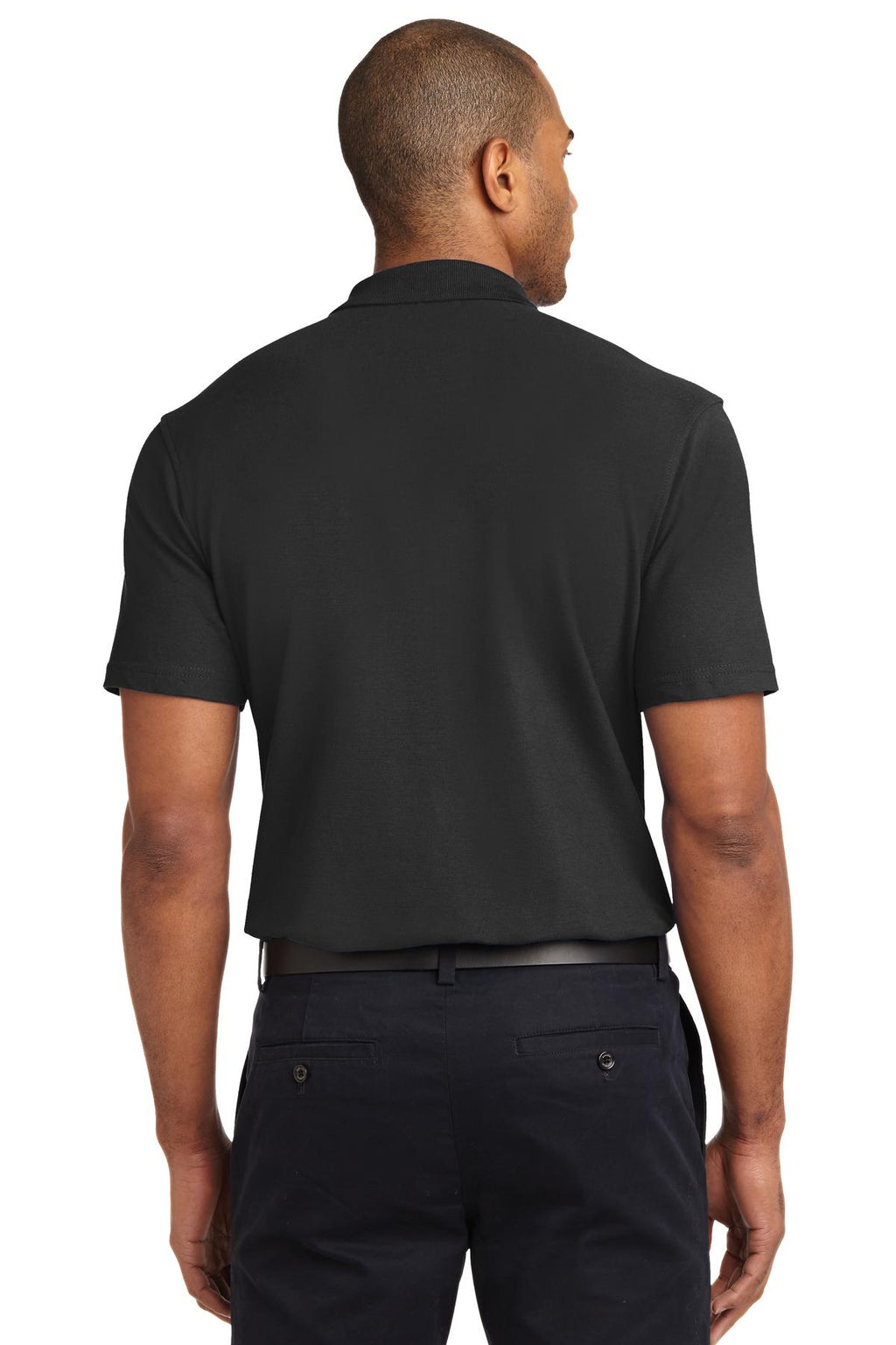 Port Authority Tall Stain-Release Polo. TLK510 - Black - back