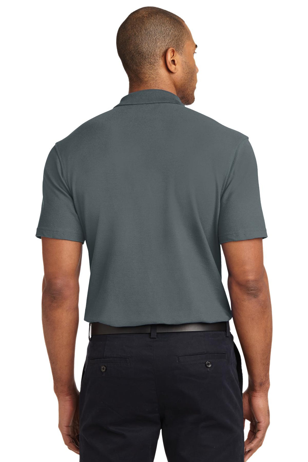 Port Authority Tall Stain-Release Polo. TLK510 - Steel Grey - back