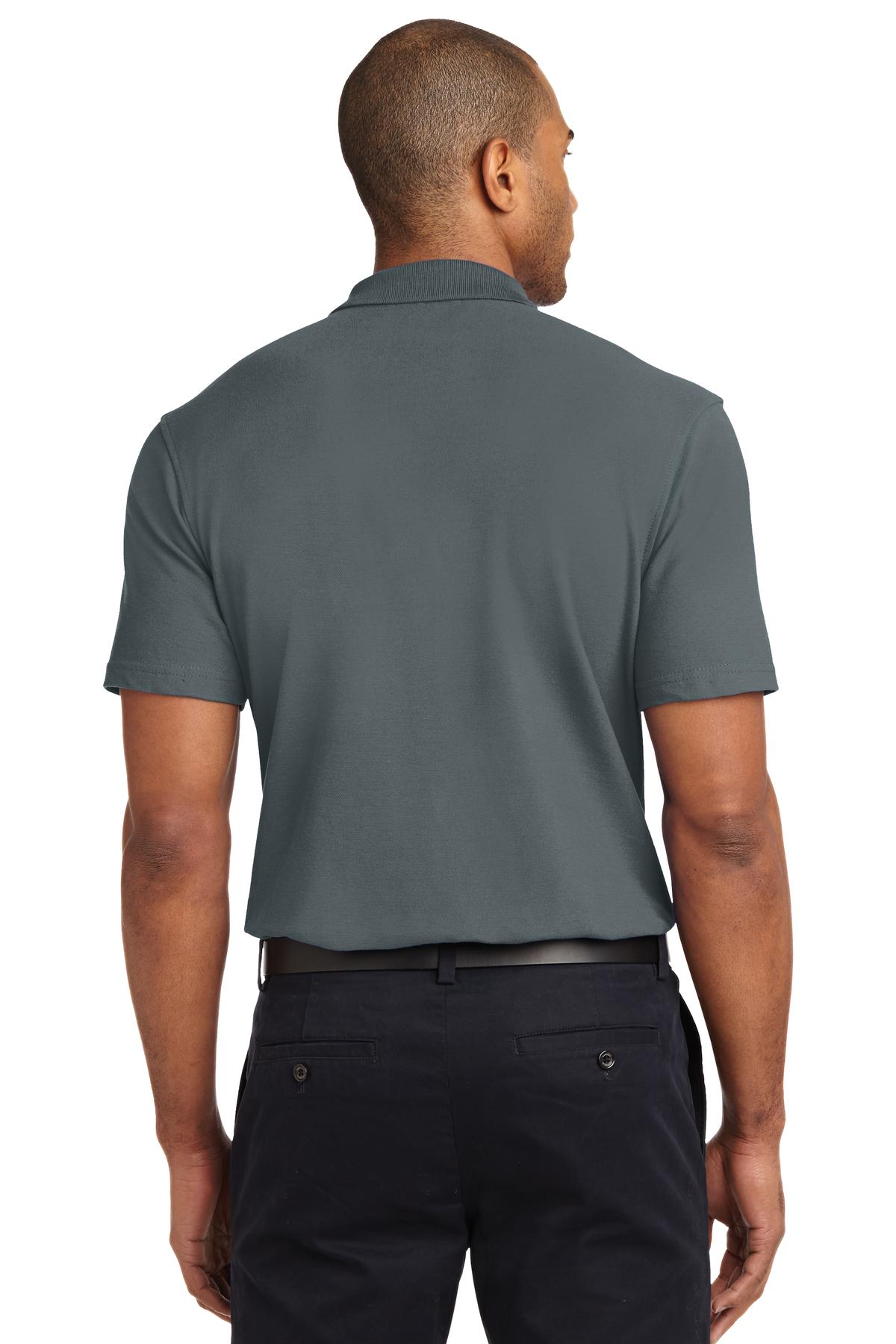 Port Authority Tall Stain-Release Polo. TLK510 - Steel Grey - back