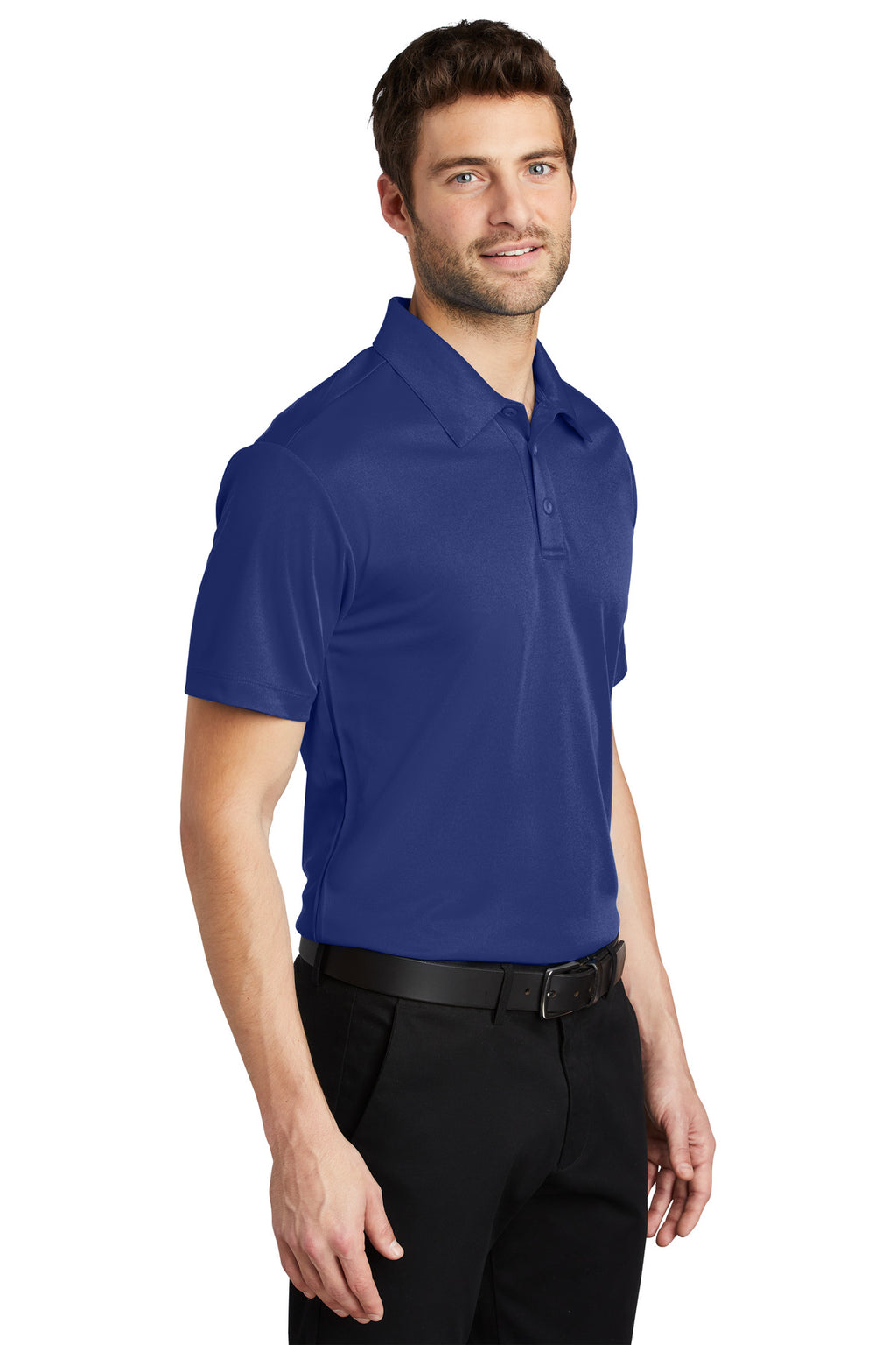 Port Authority Tall Silk Touch Performance Polo. TLK540 - Royal - three_q