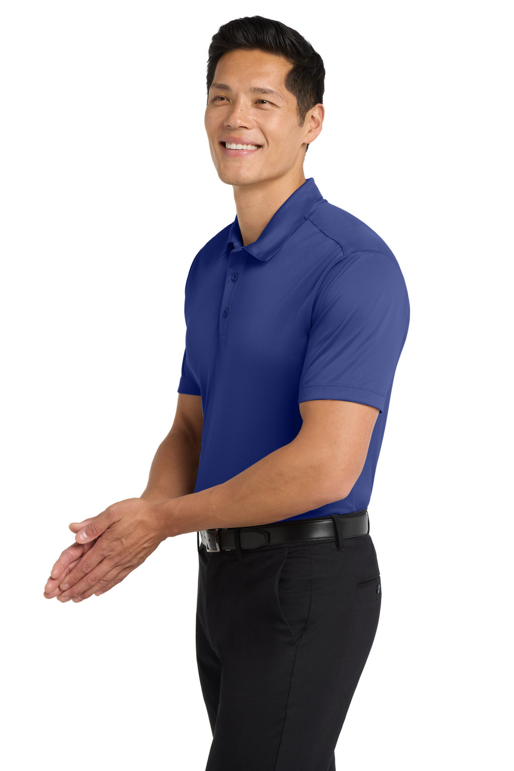 Port Authority Tall Silk Touch Performance Polo. TLK540 - Royal - side