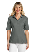 TravisMathew Women's Sunsetters Polo TM1LD004 - Black Heather - front