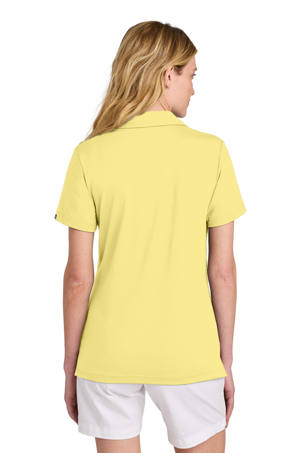 TravisMathew Women's Glenview Solid Polo TM1LF071 - Pale Yellow - back