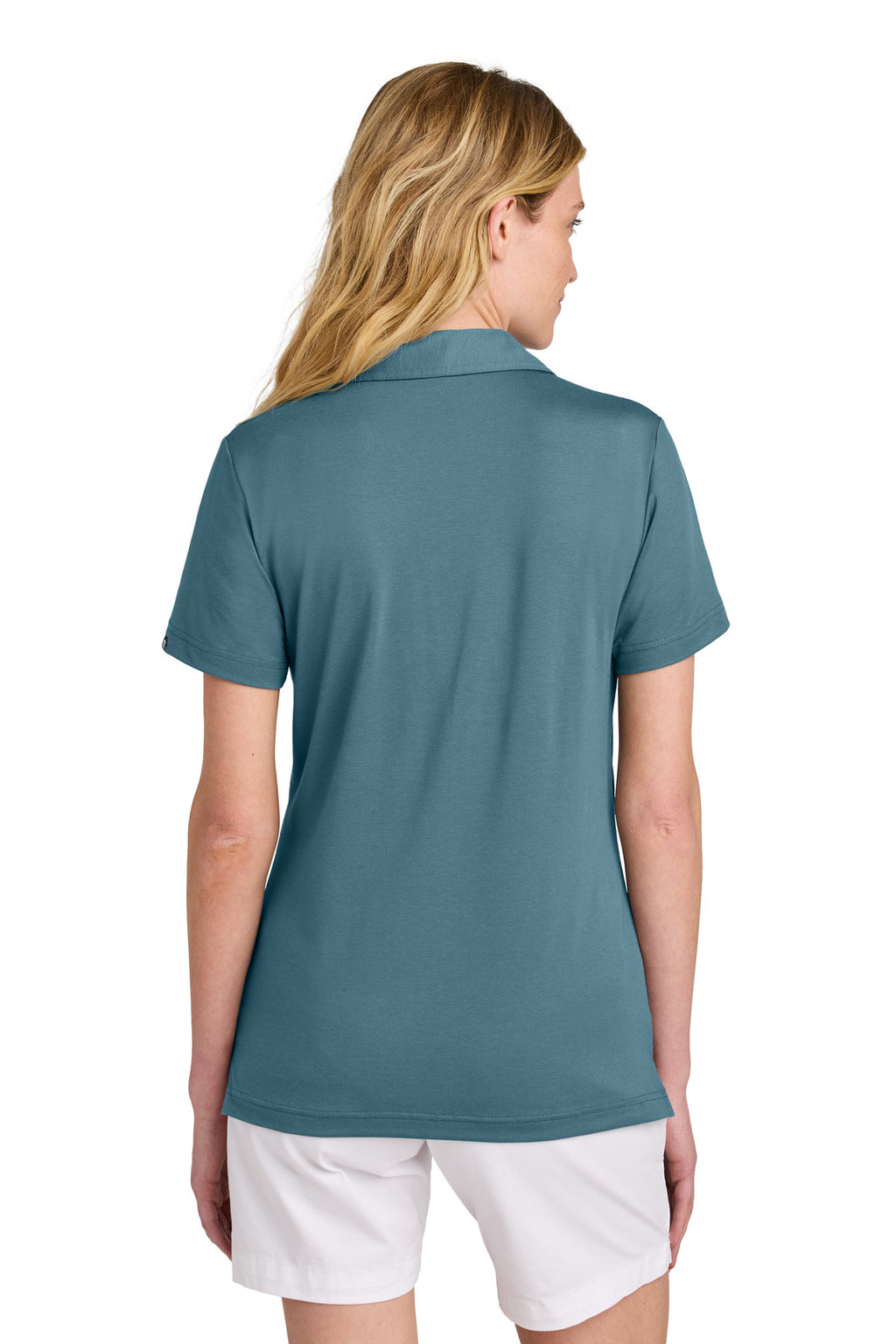 TravisMathew Women's Glenview Solid Polo TM1LF071 - Stellar Blue - back