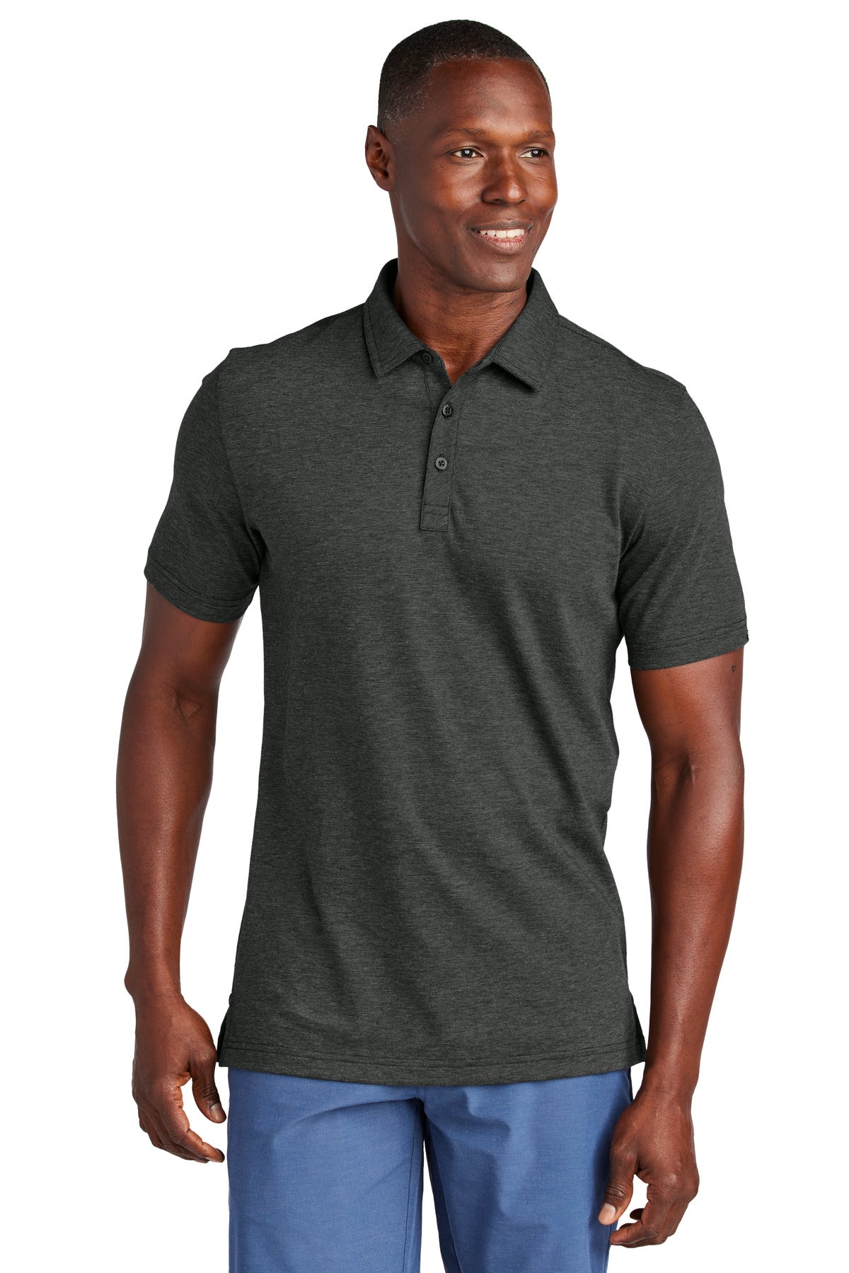 TravisMathew Sunnyvale Polo TM1MAA369 - Black Heather - front