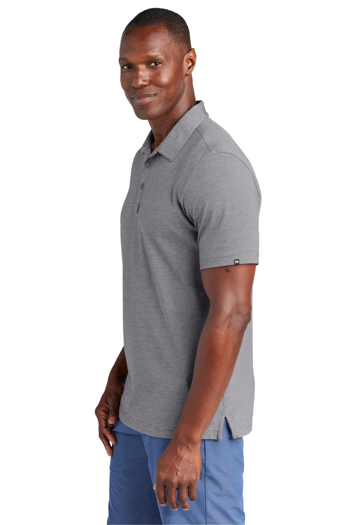 TravisMathew Sunnyvale Polo TM1MAA369 - Dark Grey Heather - side
