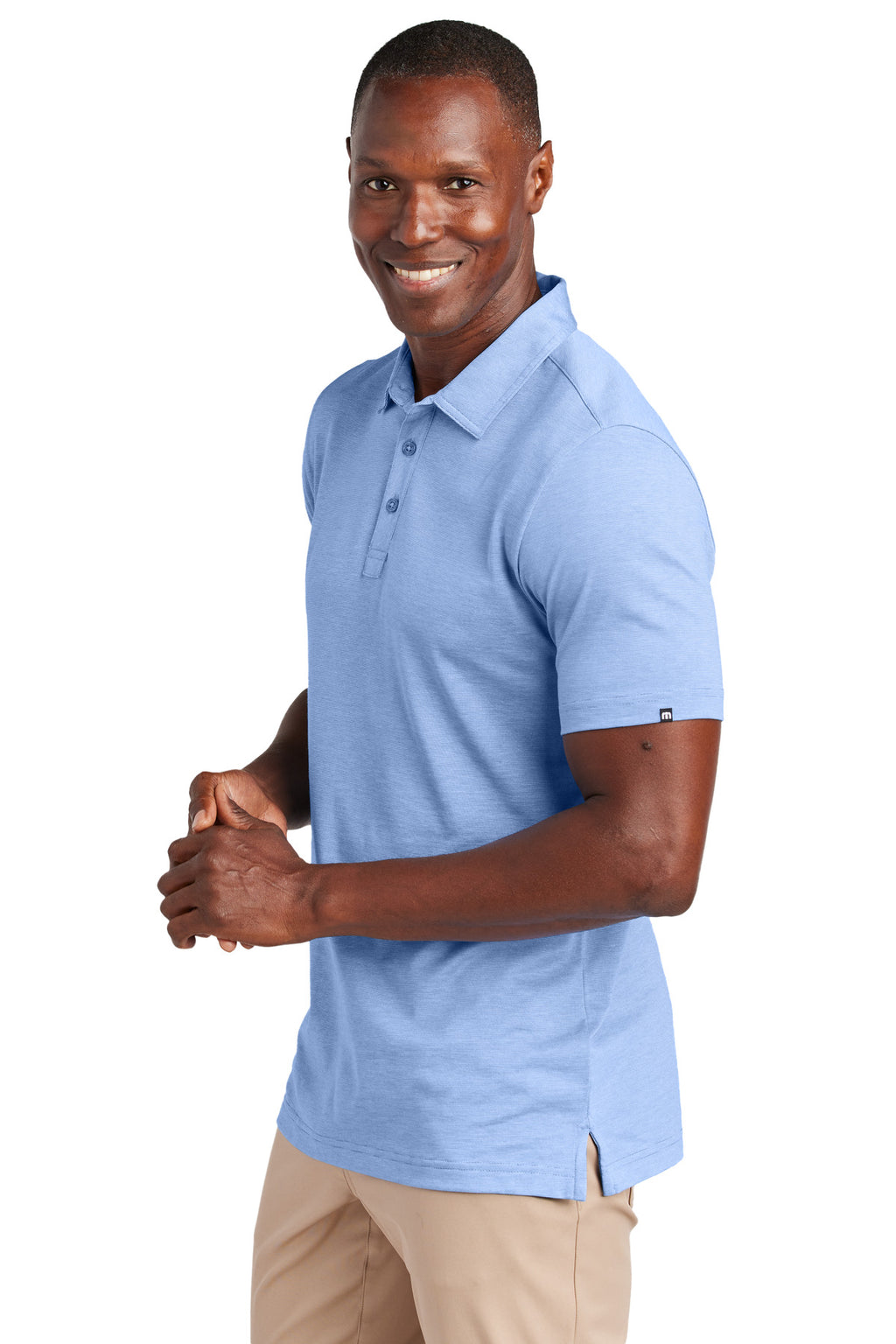 TravisMathew Sunnyvale Polo TM1MAA369 - Strong Blue Heather - side