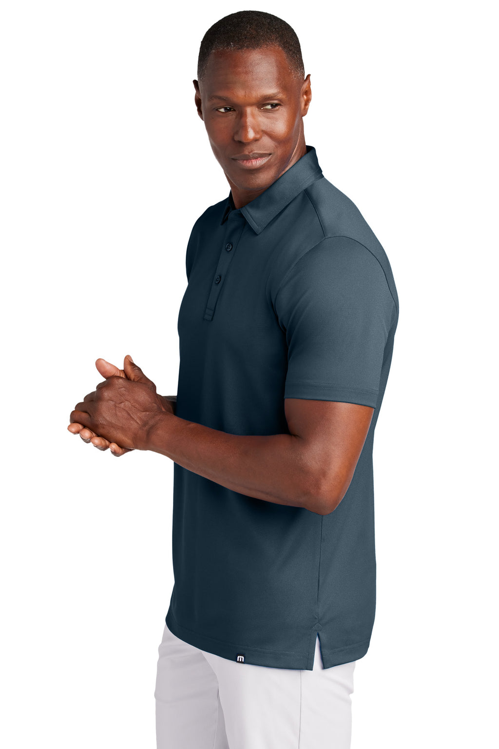 TravisMathew Cabana Solid Polo TM1MAA370 - Blue Nights - side