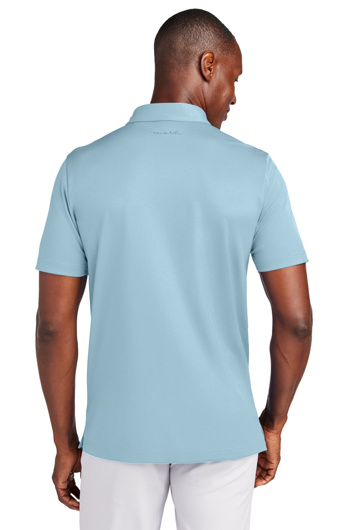 TravisMathew Cabana Solid Polo TM1MAA370 - Light Denim Blue - back