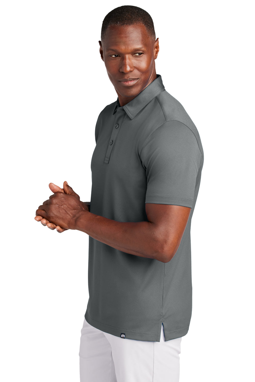 TravisMathew Cabana Solid Polo TM1MAA370 - Stormy Grey - side