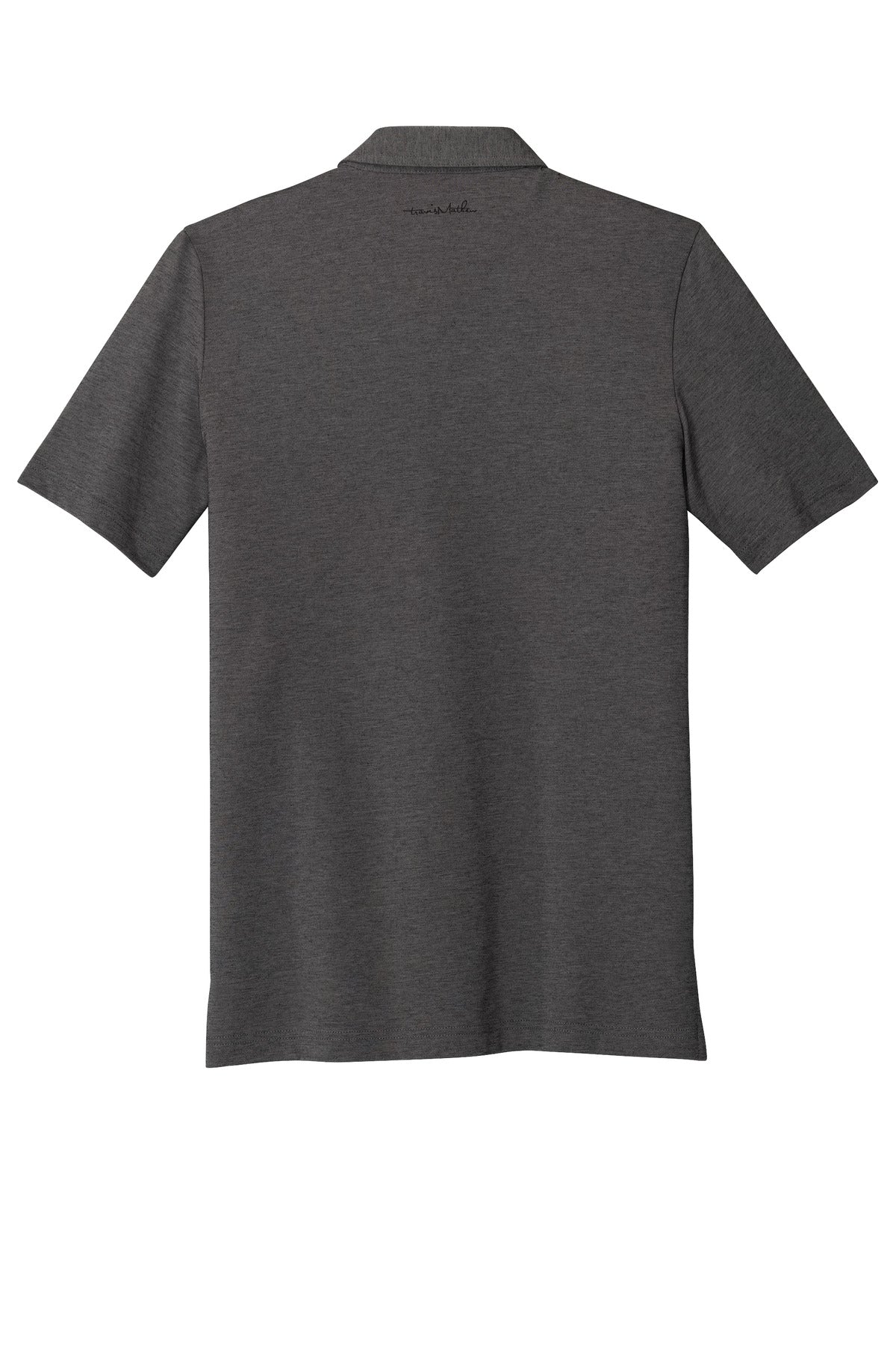 DISCONTINUED LIMITED EDITION TravisMathew Faster On Fire Polo TM1MS046 - Black Heather - back