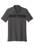 DISCONTINUED LIMITED EDITION TravisMathew Faster On Fire Polo TM1MS046 - Black Heather - front