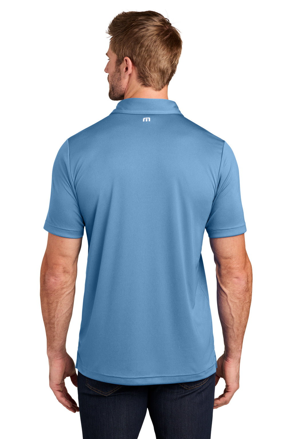 TravisMathew Coto Performance Polo. TM1MU410 - Federal Blue - back