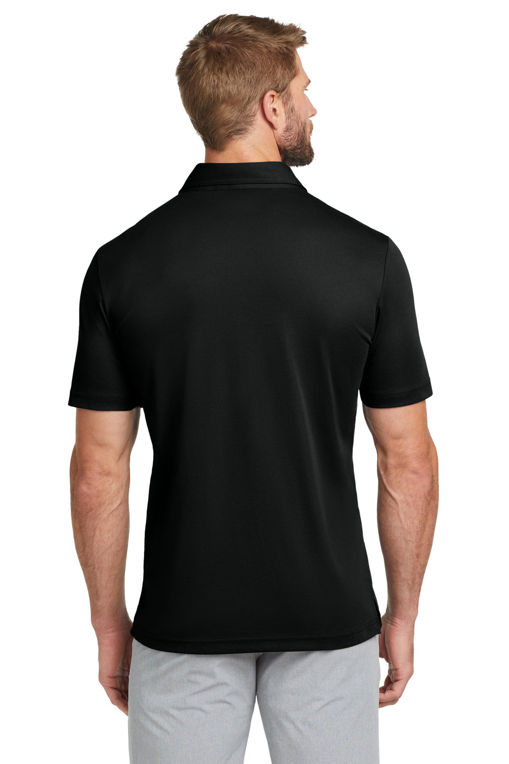 TravisMathew Oceanside Solid Polo. TM1MU411 - Black - back
