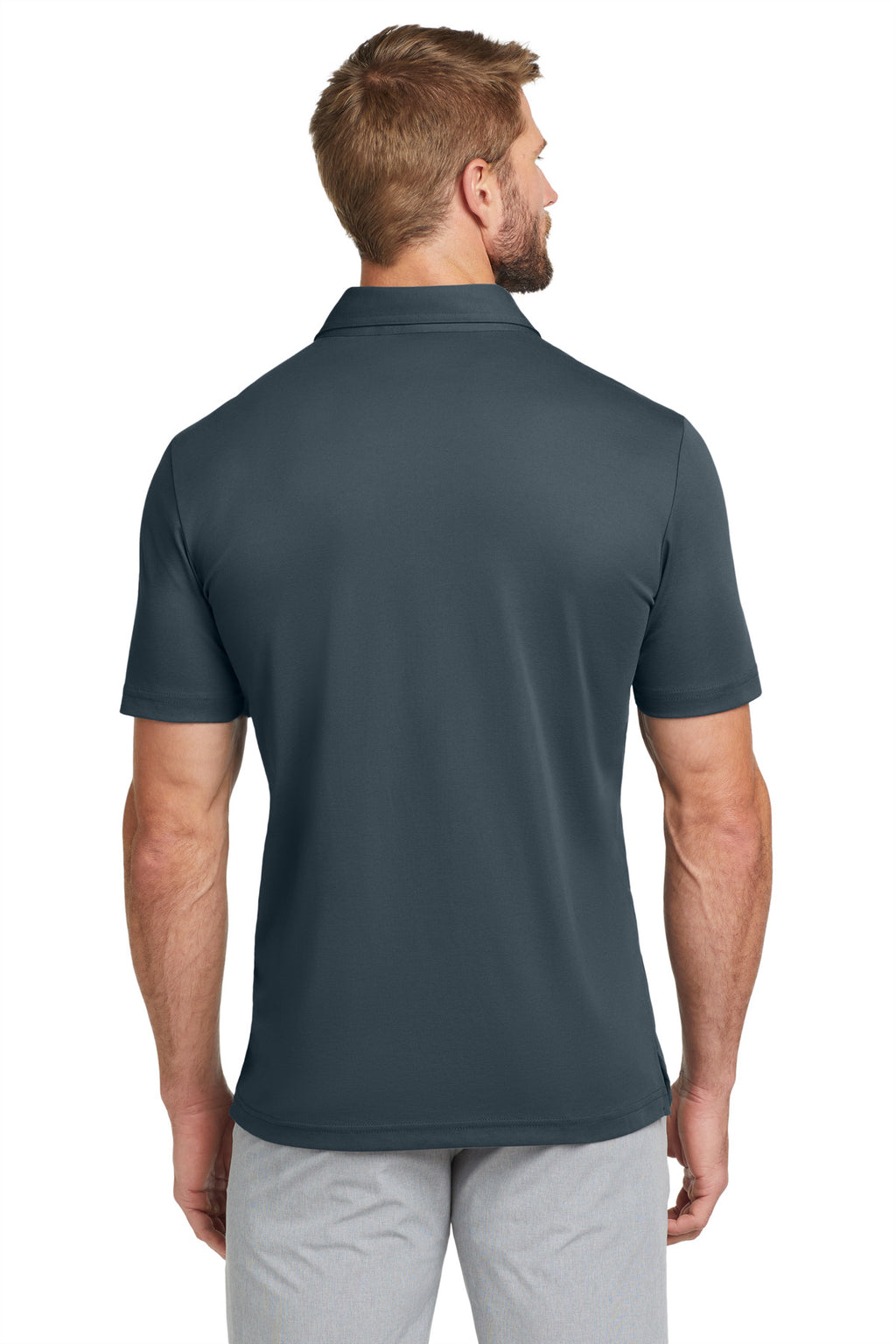 TravisMathew Oceanside Solid Polo. TM1MU411 - Blue Nights - back