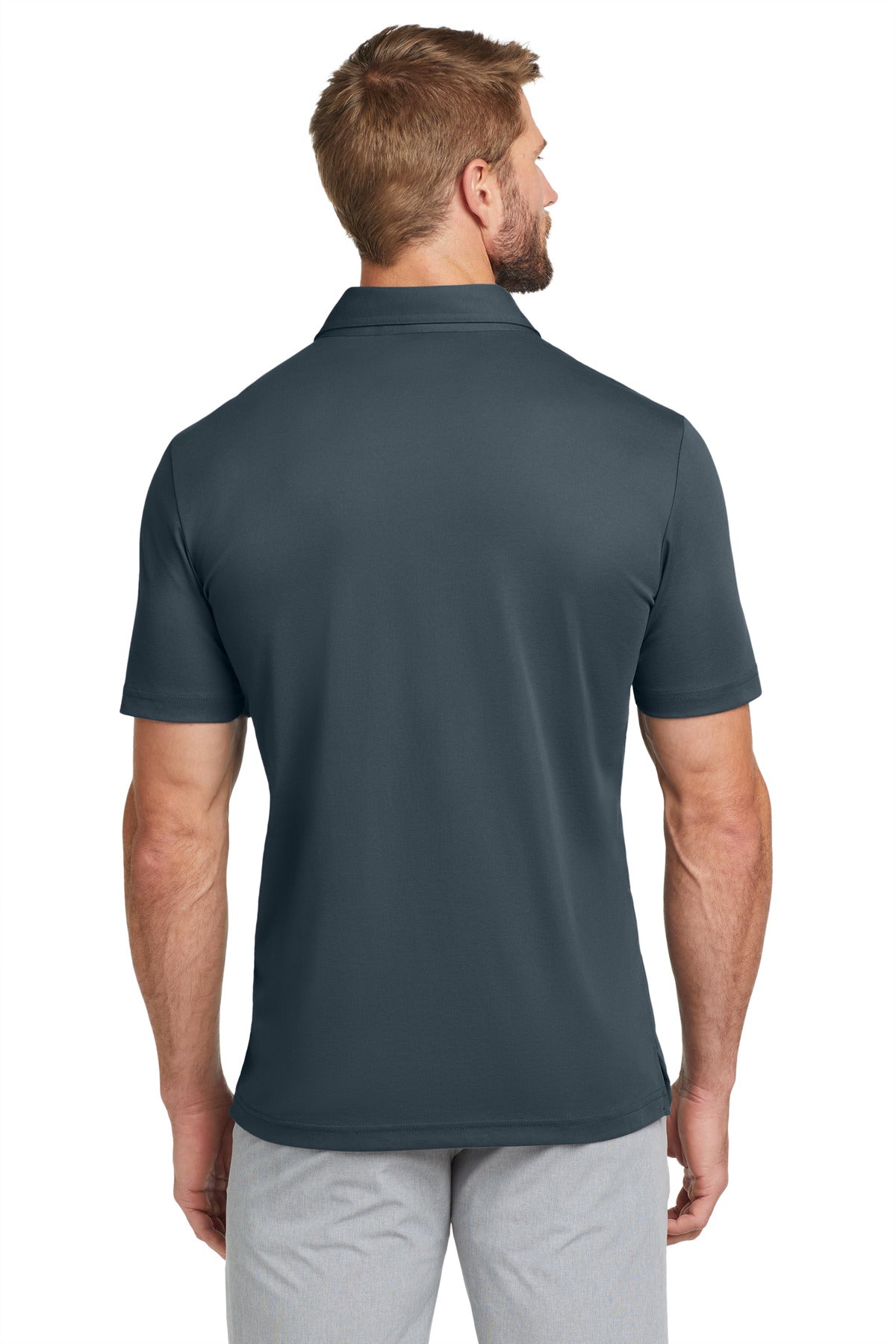 TravisMathew Oceanside Solid Polo. TM1MU411 - Blue Nights - back