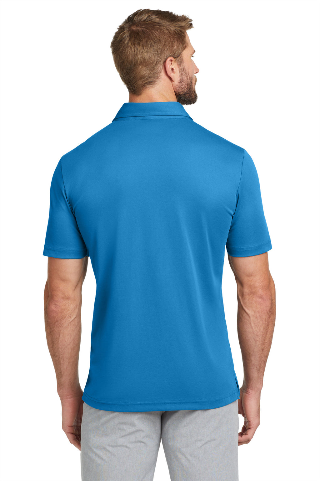 TravisMathew Oceanside Solid Polo. TM1MU411 - Classic Blue - back