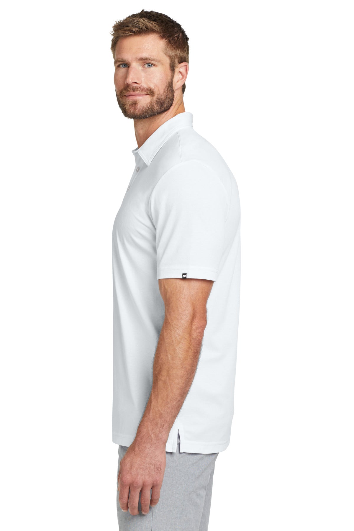 TravisMathew Oceanside Solid Polo. TM1MU411 - White - side