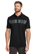 TravisMathew Cabana Chest Stripe Polo. TM1MU416 - Black - front