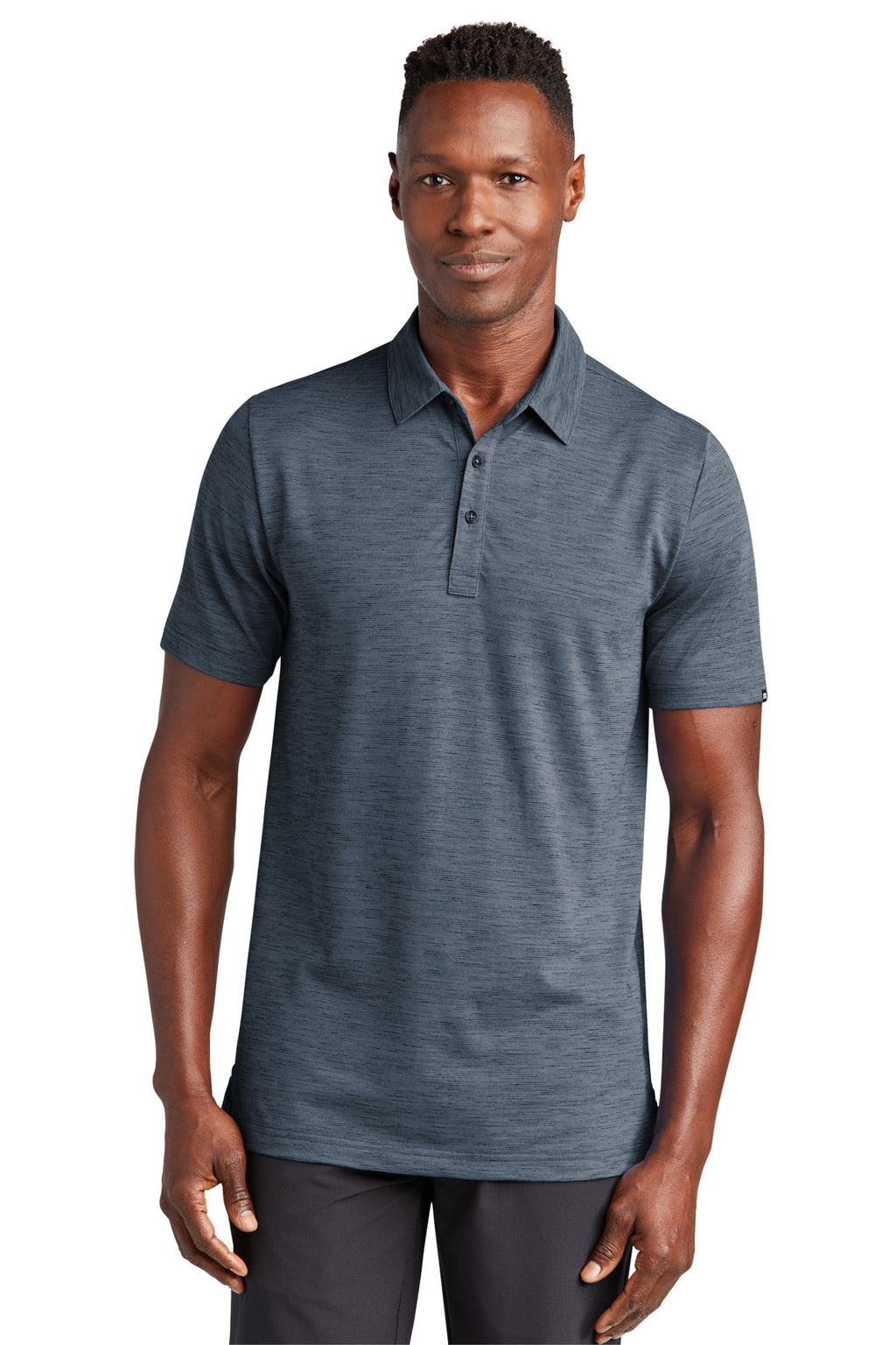 TravisMathew Auckland Slub Polo TM1MW451 - Blue Nights - front