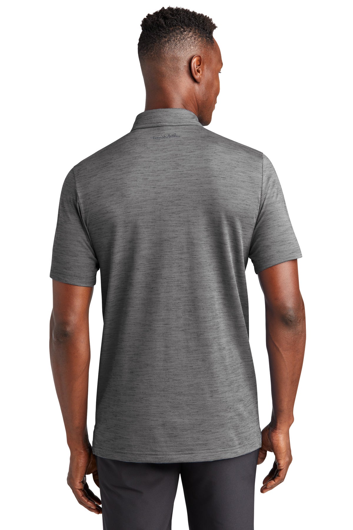 TravisMathew Auckland Slub Polo TM1MW451 - Dark Grey - back