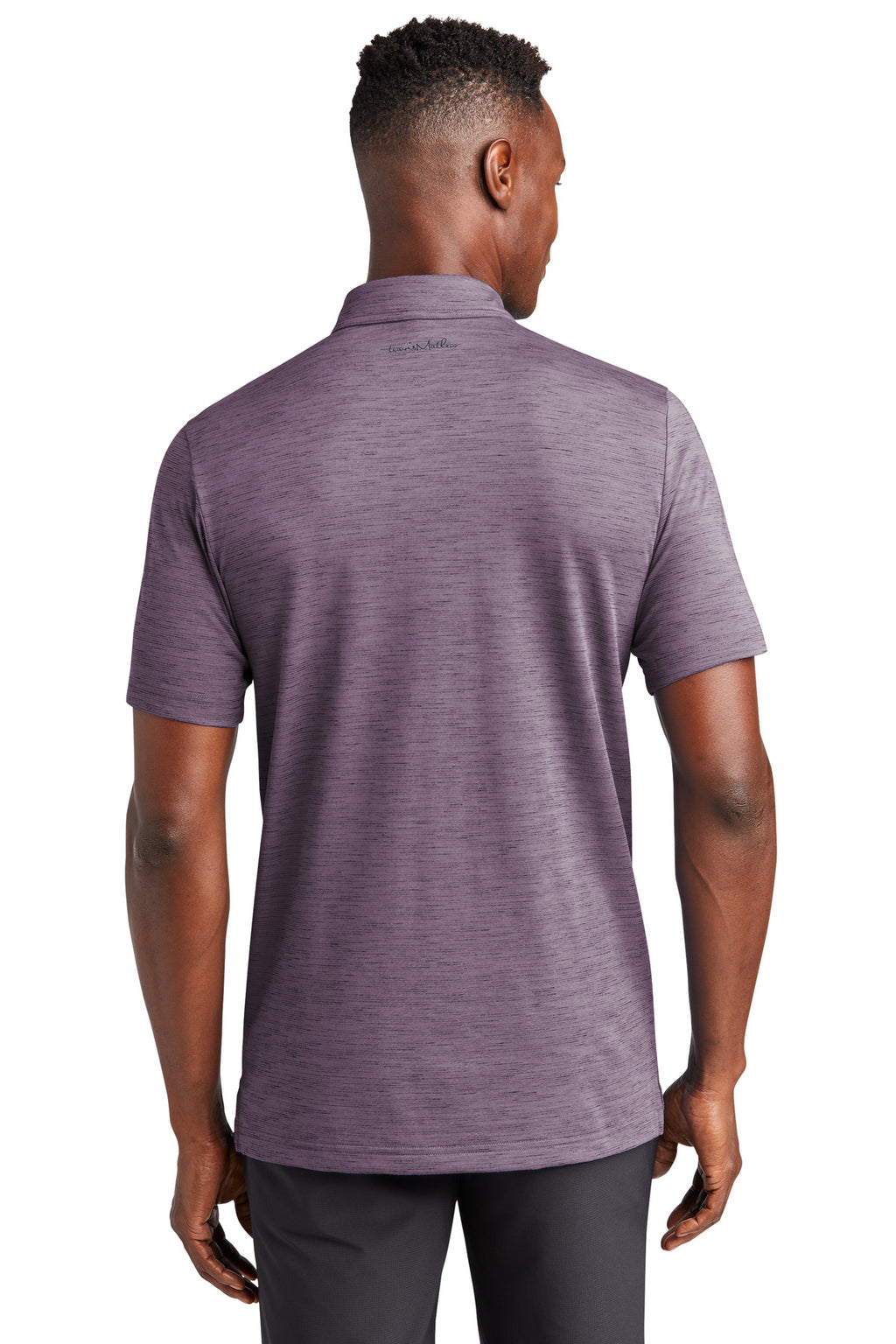 TravisMathew Auckland Slub Polo TM1MW451 - Purple Sage - back