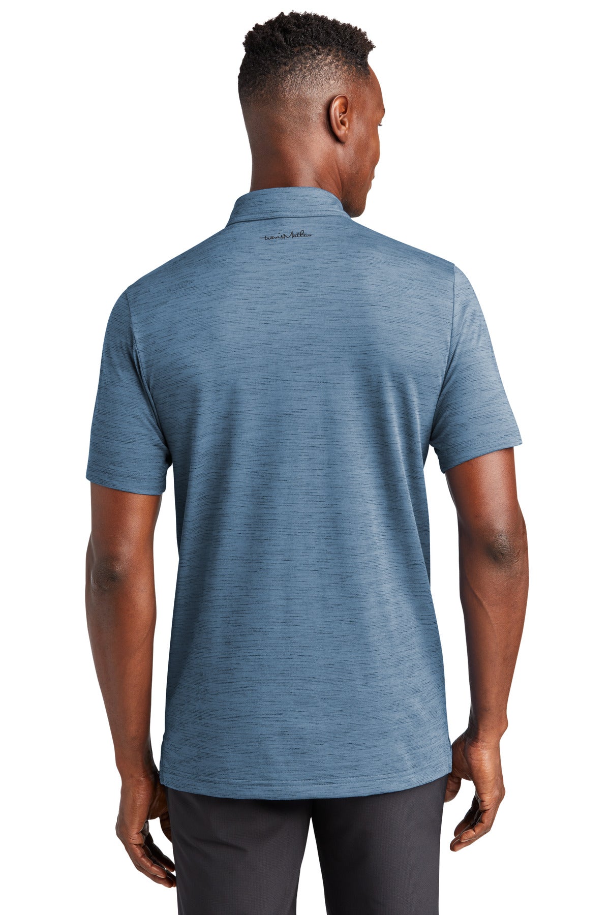 TravisMathew Auckland Slub Polo TM1MW451 - Riviera Blue - back
