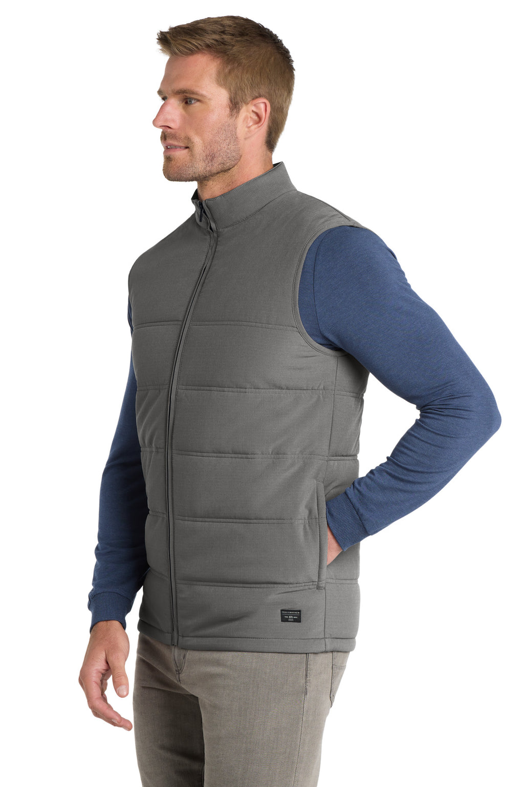 TravisMathew Cold Bay Vest TM1MW453 - Quiet Shade Grey - side