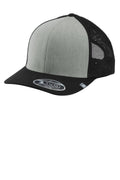 TravisMathew Cruz Colorblock Trucker Cap TM1MY390 - Heather Grey/ Black - front