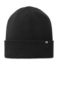 TravisMathew Solid Cuffed Beanie TM1MY394 - Black - front