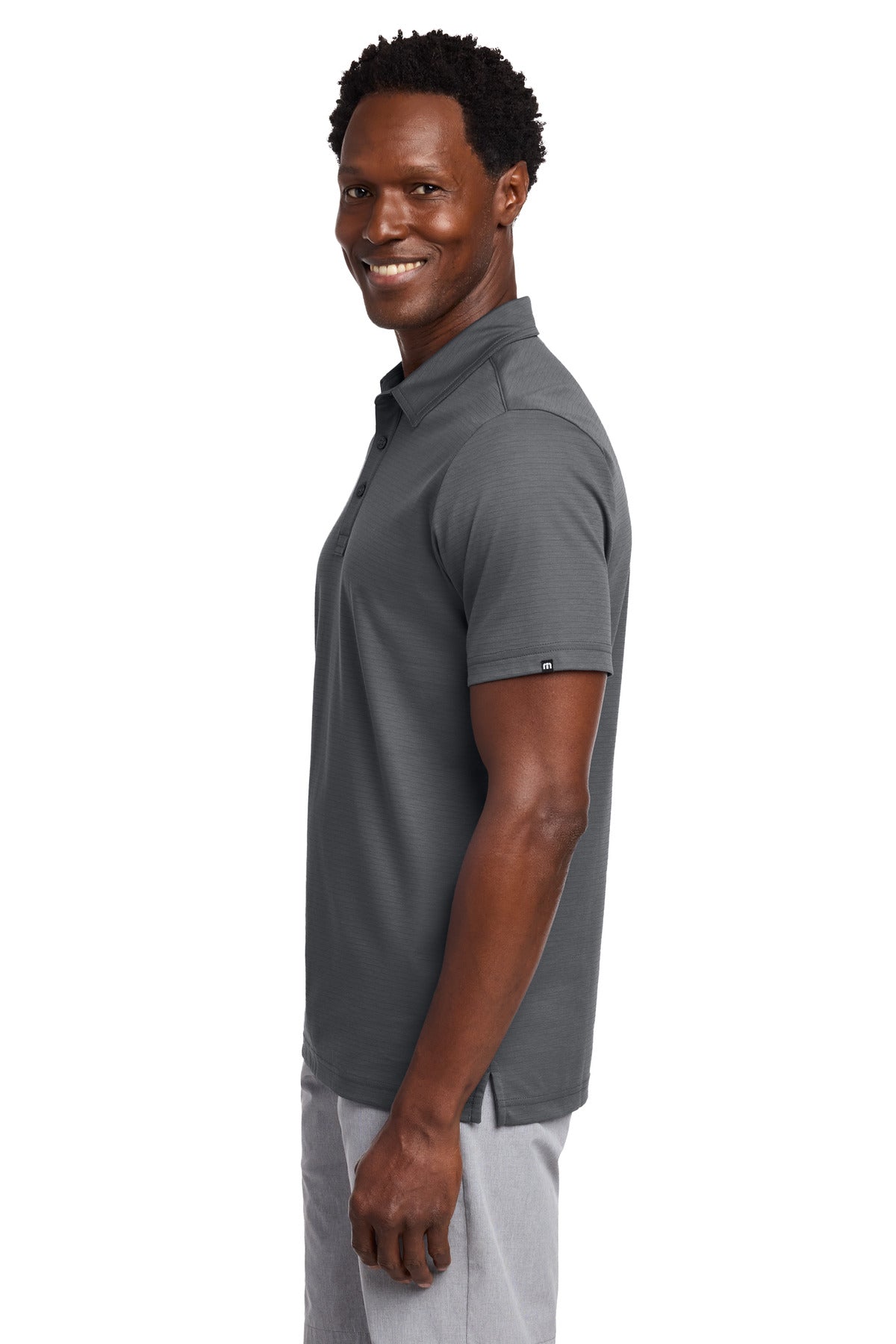 TravisMathew Bayfront Solid Polo TM1MY399 - Dark Grey - side