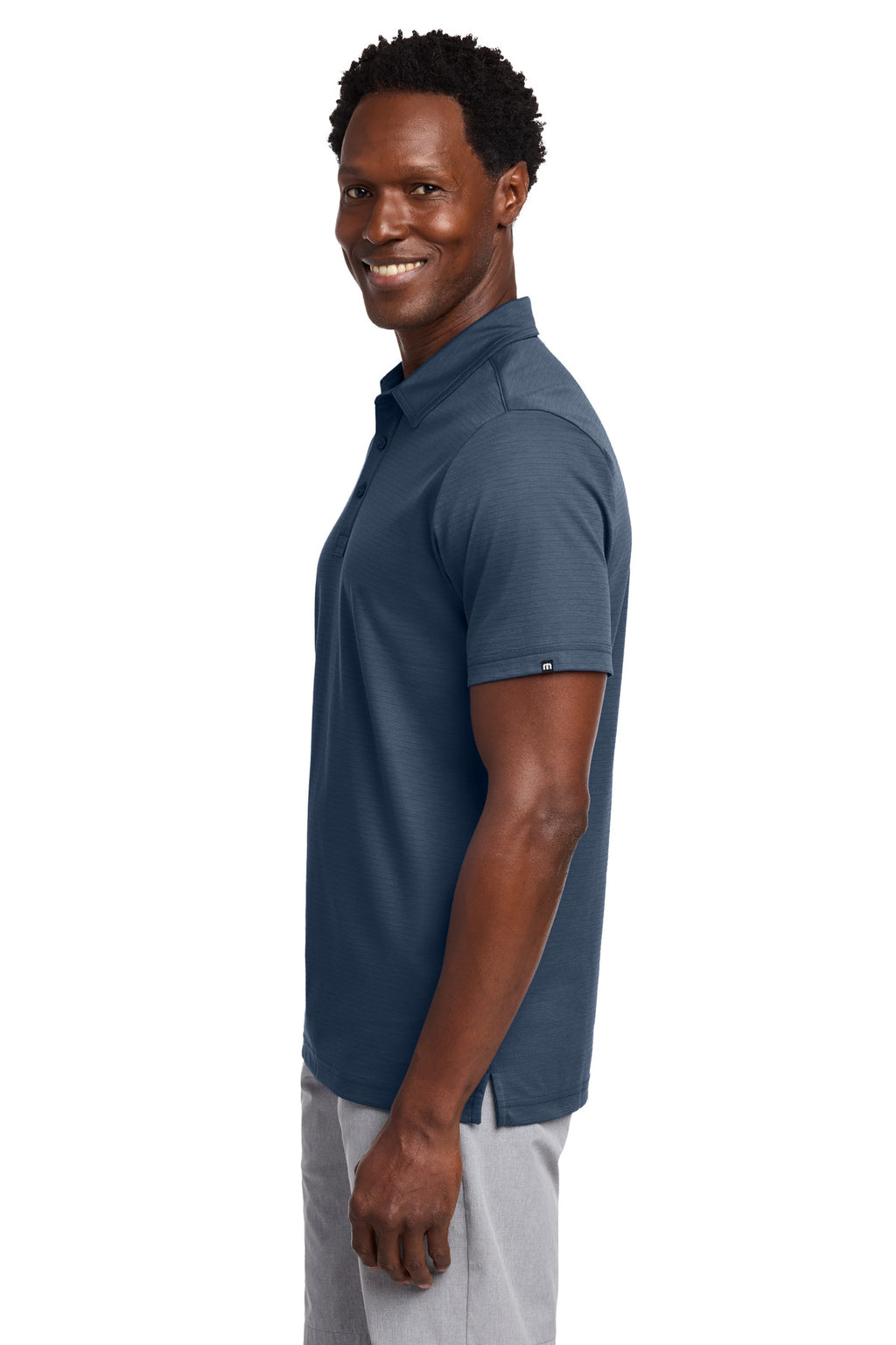 TravisMathew Bayfront Solid Polo TM1MY399 - Insignia Blue - side
