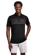 TravisMathew Coto Performance Chest Stripe Polo TM1MY400 - Black - front