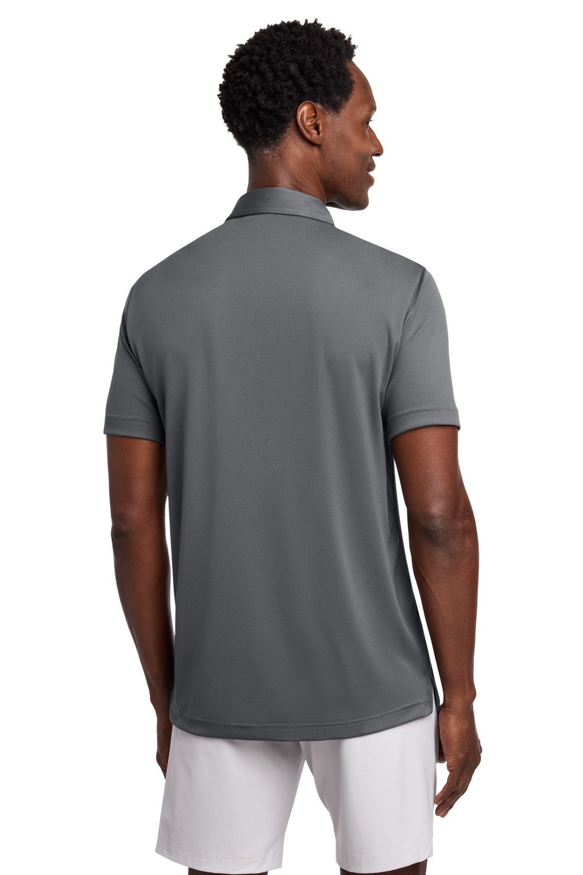 TravisMathew Coto Performance Chest Stripe Polo TM1MY400 - Dark Grey - back