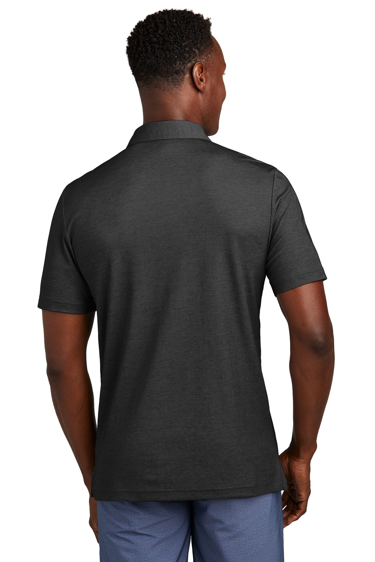 TravisMathew Oceanside Heather Pocket Polo TM1MY404 - Black Heather - back