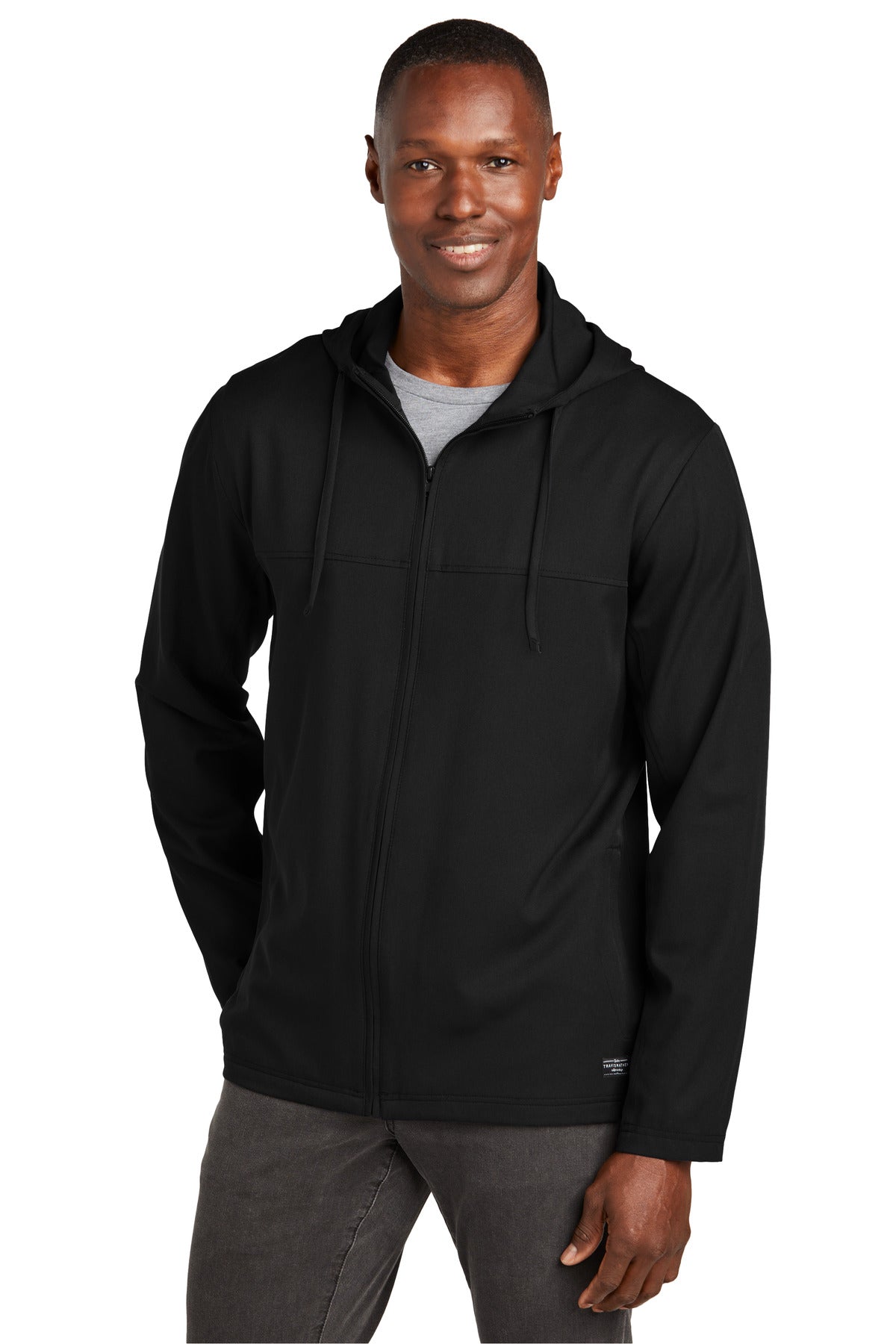 TravisMathew Balboa Hooded Full-Zip Jacket TM1MZ338 - Black - front