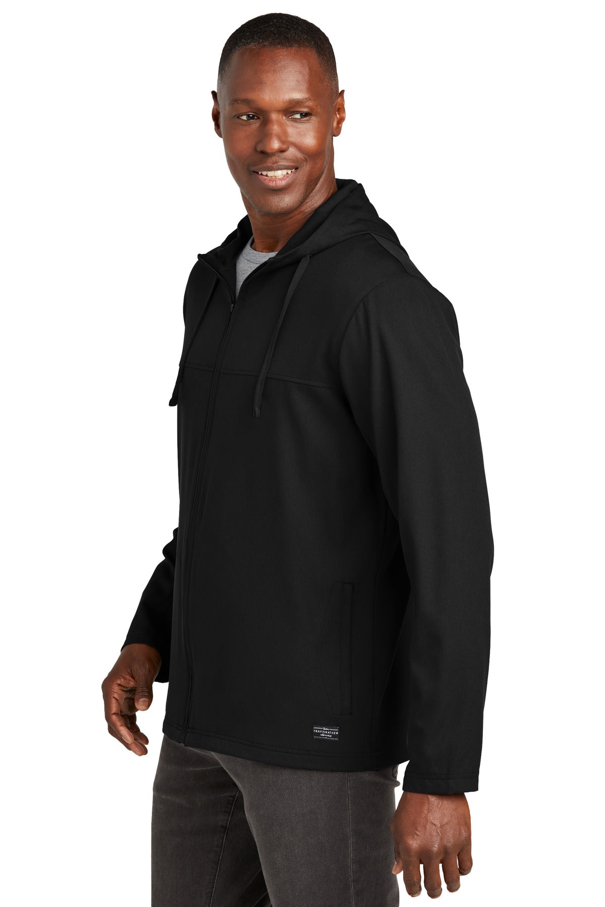 TravisMathew Balboa Hooded Full-Zip Jacket TM1MZ338 - Black - side