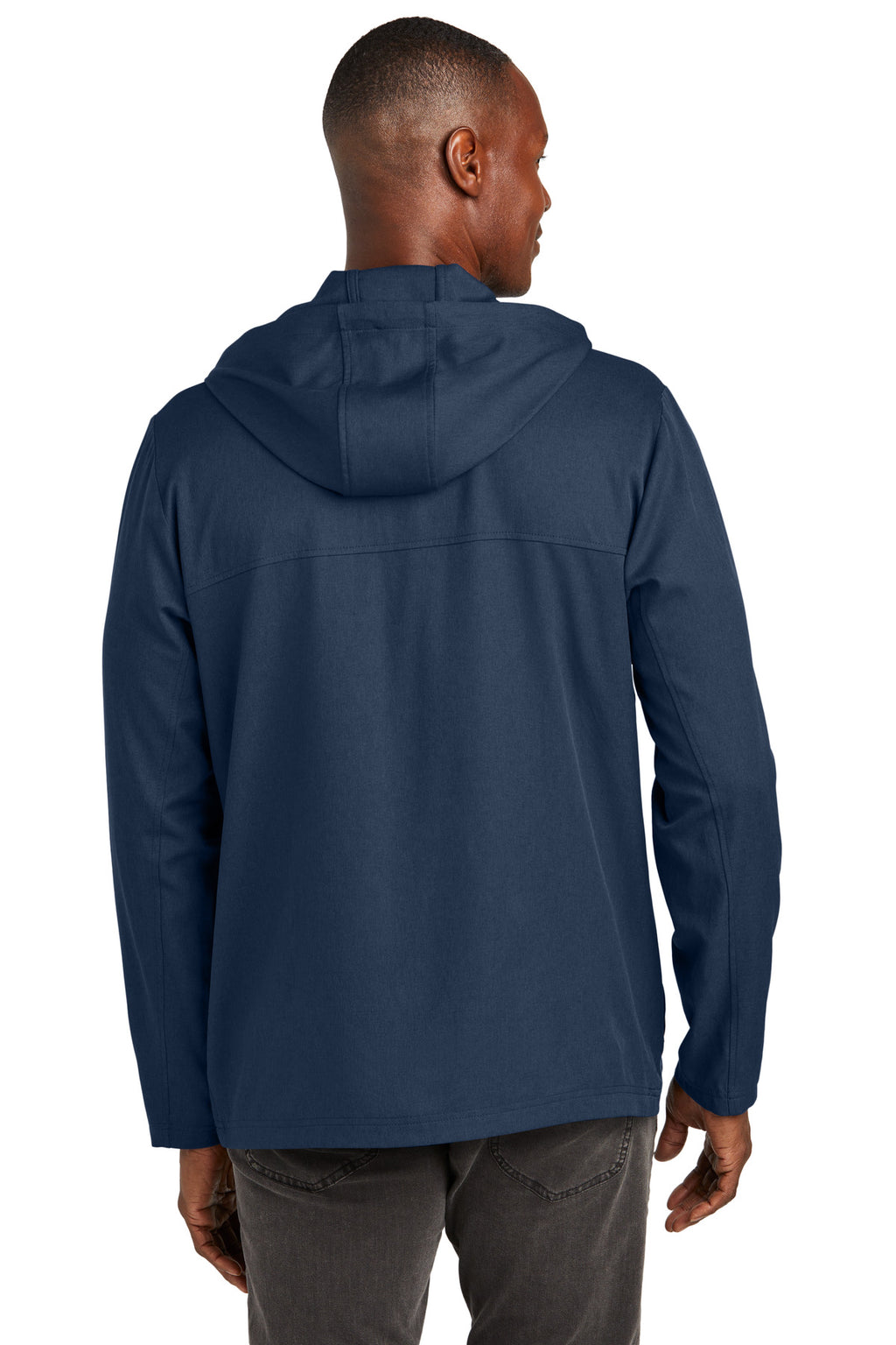 TravisMathew Balboa Hooded Full-Zip Jacket TM1MZ338 - Blue Nights Heather - back