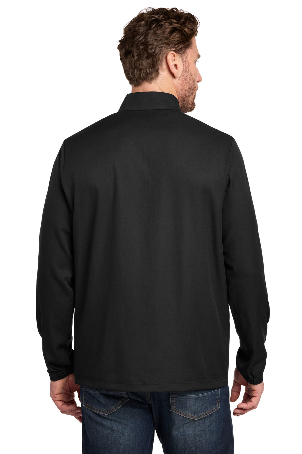 TravisMathew Balboa Chest Stripe 1/4-Zip TM1MZ340 - Black - back