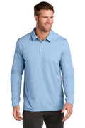 TravisMathew Oceanside Heather Long Sleeve Polo TM1MZ343 - Allure Heather - front