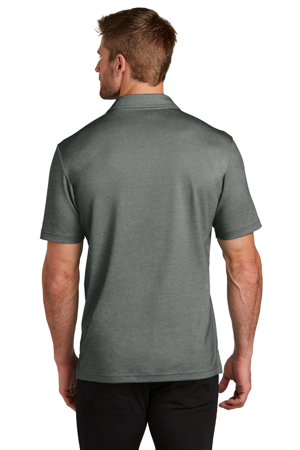 TravisMathew Sunsetters Pocket Polo TM1MZ344 - Black Heather - back