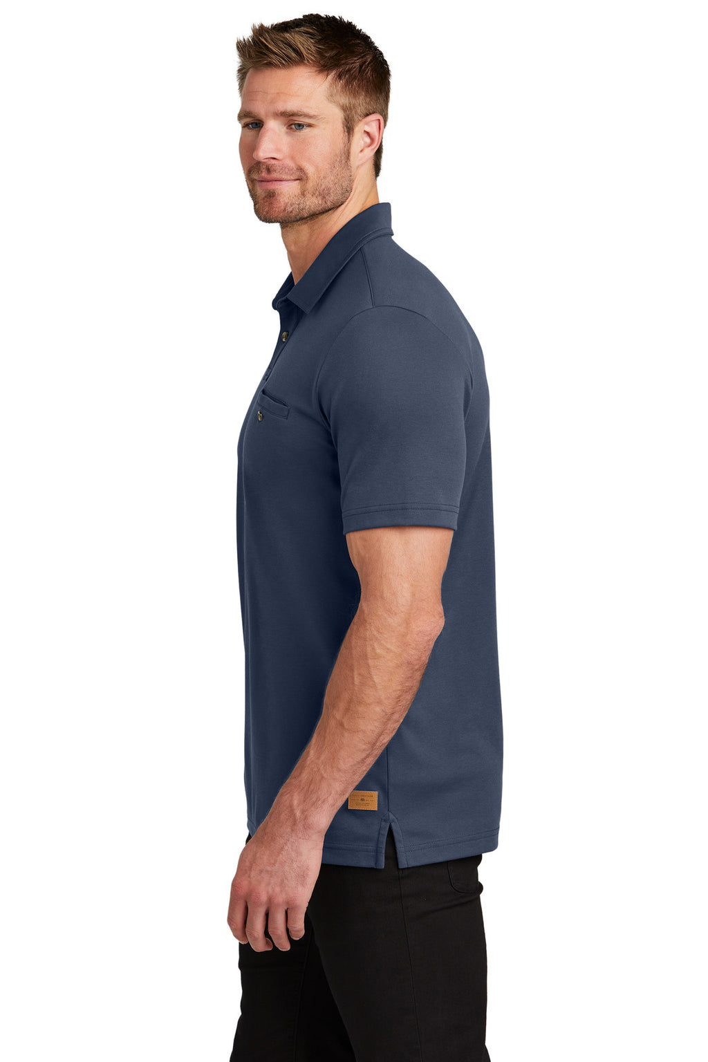 TravisMathew Sunsetters Pocket Polo TM1MZ344 - Blue Nights - side