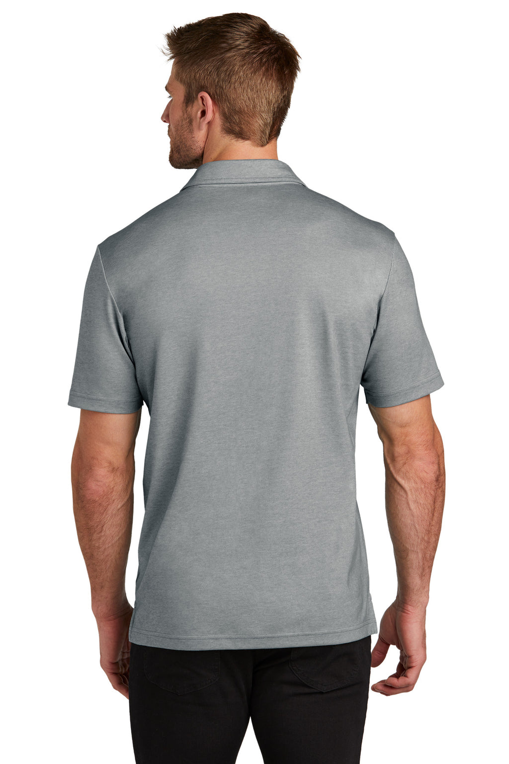 TravisMathew Sunsetters Pocket Polo TM1MZ344 - Grey Heather - back